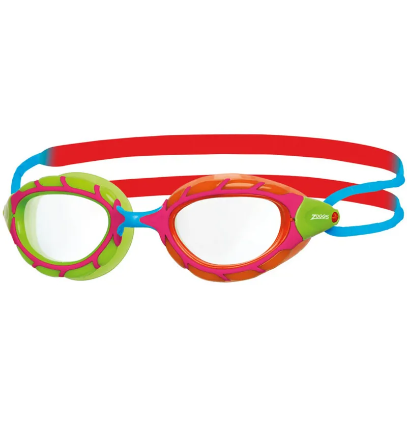 Zoggs Predator Junior Goggles Red/Orange